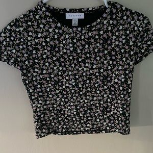 Top Shop Flower Crop Top